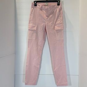 𝅺J. Crew Pink Cargo Pants Skinny Leg Women’s 25